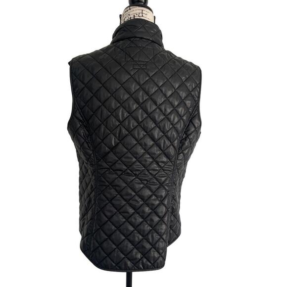 VAN HEUSEN PUFFER VEST MEN INSIDE POCKETS Sz L BLACK MOCK NECK COZZY VERSATILE - Picture 5 of 16